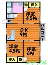ビッグビレッジ 3DKの間取り