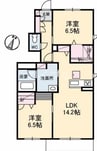 カシュカシュ（ＢＥＬＳ認証・ＺＥＨ） 2LDKの間取り