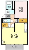 プレジール岡本 1LDKの間取り