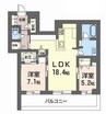 GreenGarden東古松 2LDKの間取り