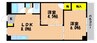 ニコニコビル 2LDKの間取り