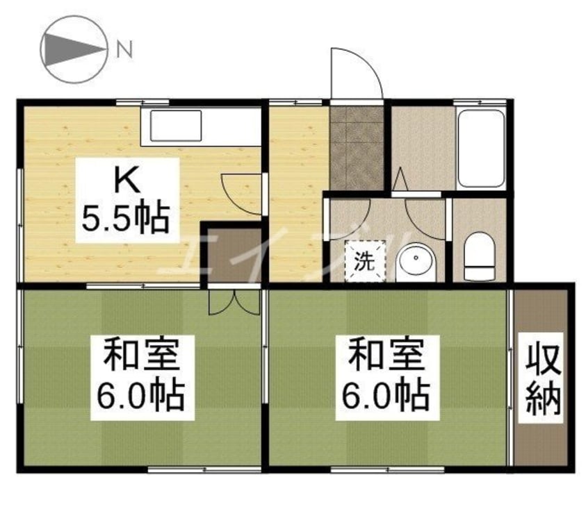 間取図 サニーセブン日出