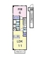 フェリーチェ 1LDKの間取り