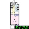 グランツ　グルン 1Kの間取り