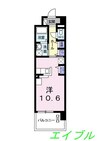 サンリットⅢ 1Rの間取り
