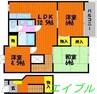 グリーンピア南輝　Ｂ棟 3LDKの間取り