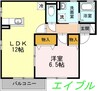 サンメゾン・小池　D棟 1LDKの間取り