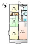 サニーパレス末友 3DKの間取り