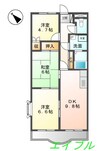 サニーパレス末友 3DKの間取り
