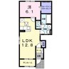 カンタービレ大崎Ⅲ 1LDKの間取り