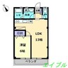 グリンハイツ　Ｂ棟 1LDKの間取り