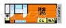 ルミエール松島 1Kの間取り
