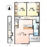 ラフィーク 2LDKの間取り