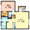 エルメゾン浦田Ａ棟 1LDKの間取り