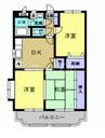 ファミーユK・A・YⅢ 3DKの間取り