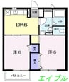 グランバリー 2DKの間取り