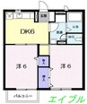グランバリー 2DKの間取り