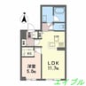 ヴィアソーレ 1LDKの間取り