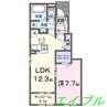 サンヴェール 1LDKの間取り