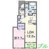 サンヴェール 1LDKの間取り