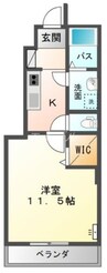 アント・クラント 1Kの間取り