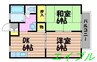 マミーコーポ 2DKの間取り