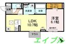 フェルナ 1LDKの間取り