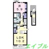 ソレイユメゾン 1LDKの間取り