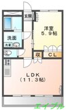 ウエストビレッジ４３４ 1LDKの間取り