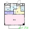 ベルフローラ 1Kの間取り