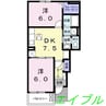 グランド・パレス　ハヤシ 2DKの間取り