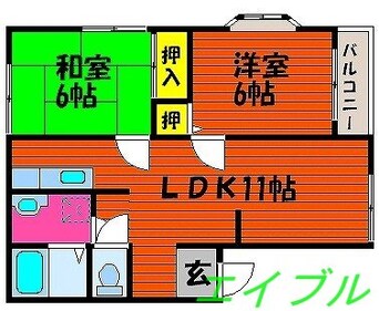 間取図 メゾンパルル