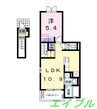 サニーメゾン弐番館 1LDKの間取り