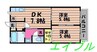 ビエントス 2DKの間取り