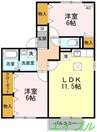セレーノ・平田 2LDKの間取り