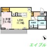 セイル瀬戸 1LDKの間取り