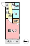 さんさん館Ｃ 1Kの間取り