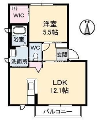 間取図 カトル・フィーユＭ　A