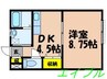 Dear the 3rd 1DKの間取り