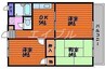 エステートIMA 3DKの間取り