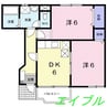 アビターレＡ 2DKの間取り