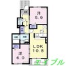 シェーネＡ 2LDKの間取り