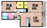 パーチェ 2LDKの間取り