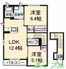 KO.レジデンス　B棟 2LDKの間取り