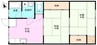 箕島コーポ 2DKの間取り