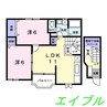 サンテラス京Ａ 2LDKの間取り