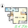 プランドール中島 1Rの間取り