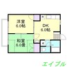 ニューシティM 2DKの間取り