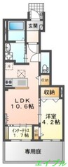カミーノ 1LDKの間取り