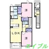 ラッフィナート　カーサ　Ｓ．Ｋ 2LDKの間取り